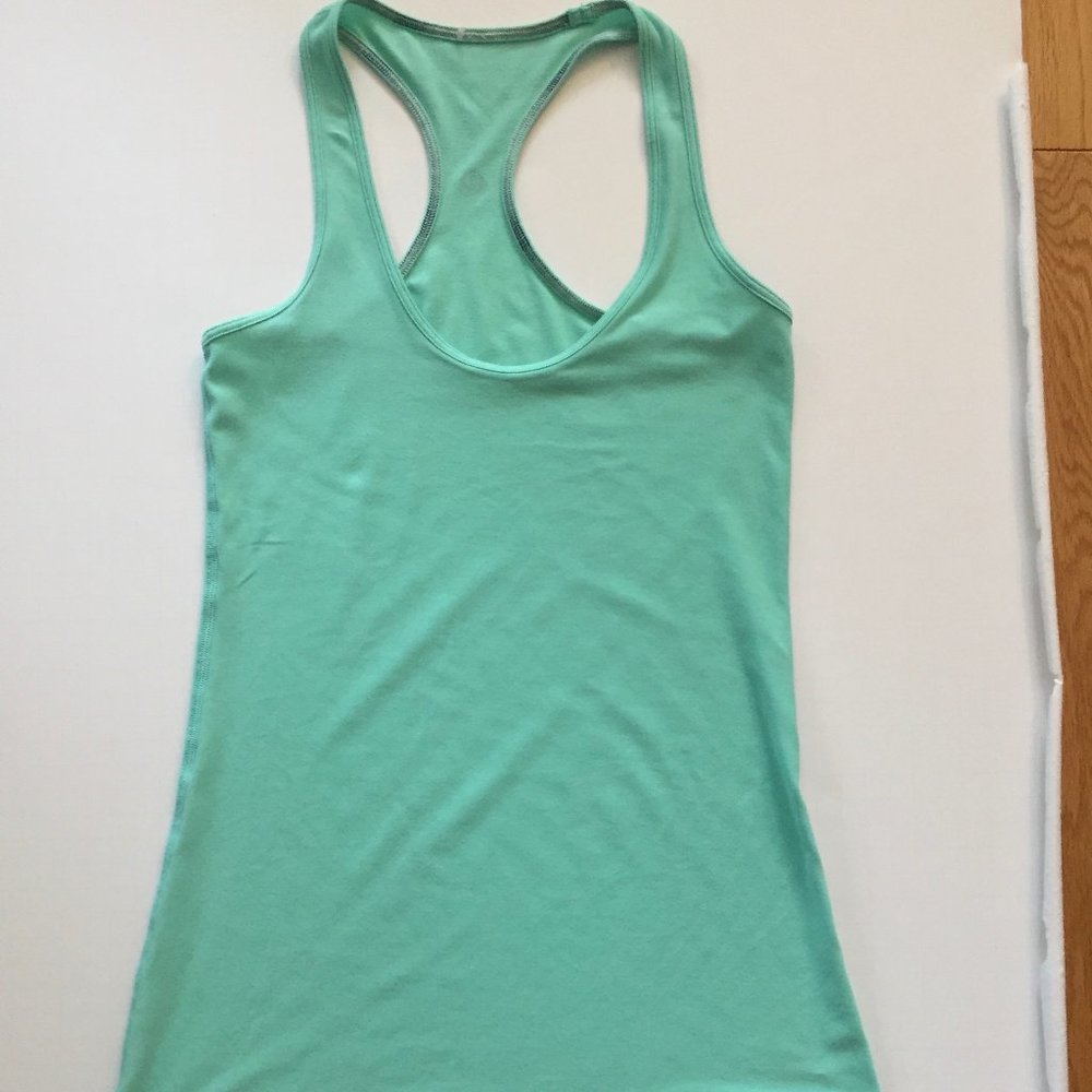 Lululemon Racerback Sea Green Tank Top